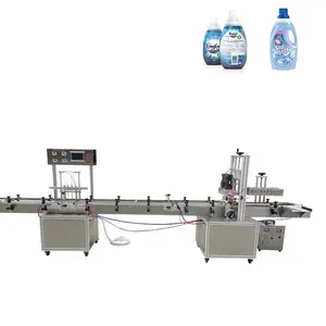 Vertical liquid filling machine fruit juice beverage vodka soap liquid 4-nozzle filling and sealing machine production line