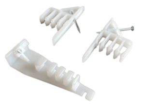 Weißer Kabelstapelhalter Drahtkabel-Befestigungsnagel Elektrisch Isolierter Kabelorganisator für 4 Kabel - Product Image 4