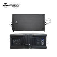 Sistema de Sonido Line Array Activo Accuracy Pro Audio CLA210A con Altavoz Line Array Dual de 10 Pulgadas y Subwoofer de 18 Pulgadas
