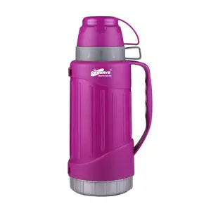 Fashion Big Capacity PP Plastic Body Glass Refill Inside Thermos Flask Travel Picnic