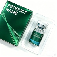 Ensemble de flacons de peptides personnalisés 5 pièces 2-10 ml avec étiquettes et boîte personnalisées