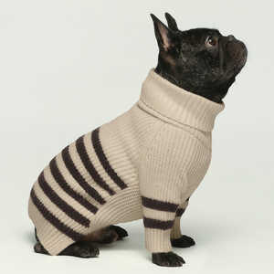 Qiqu Pet fournitures personnalisé nouveau designer de luxe <span class=keywords><strong>col</strong></span> <span class=keywords><strong>roulé</strong></span> marin rayé <span class=keywords><strong>pull</strong></span> chien <span class=keywords><strong>pull</strong></span> vêtements pour animaux de compagnie pour chiens chien Jersey - Product Image 3