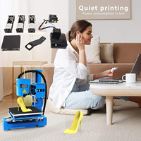 Printer 3D Portabel Modular K9 Baru Desktop Mini FDM 100x100x100mm Mendukung PLA/TPU USB Pencetakan Senyap Perangkat Lunak Perakitan Mudah