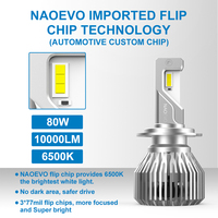 NAO GT6 12V 24V Faro LED de Alta Potencia H11 H1 Bombilla LED para Coche y Camión 9005 Luz Alta y Baja Focos H4 Lámpara LED Auto H7 Faro LED