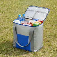 Sac isotherme personnalisé avec logo, sac à déjeuner thermique avec poche avant zippée et poignées de transport pour pique-nique, plage, camping, voyage