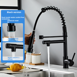 Grifo monomando comercial Wayon de acabado mate para lavabo de baño <span class=keywords><strong>con</strong></span> rociador extraíble y llenador de ollas - Product Image 4