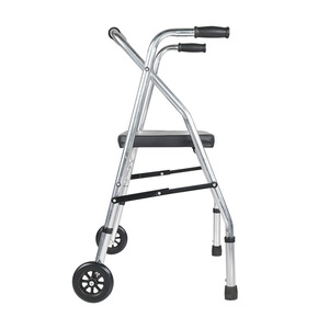 Guoyao Aluminum Alloy Walker With Seat <b>Foldable</b> 5 Inch Wheels For Walking And <b>Bathing</b> - Product Image 4