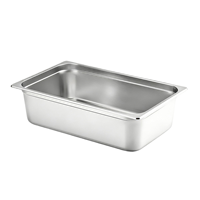 Bac Gastronorme 1/1 en Acier Inoxydable Robuste, Profondeur 150 mm, Anti-Emmêlement, pour Bain-Marie Commercial et Buffet