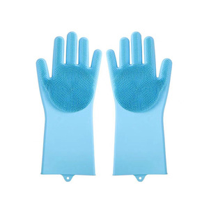 Gants de nettoyage isolés en caoutchouc silicone épais de haute qualité Setbest avec poils - Product Image 1