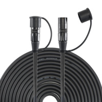 Câble réseau audio professionnel blindé CAT6A à faible bruit RJ45 mâle-mâle pour amplificateur et contrôle d'éclairage de scène