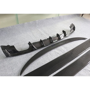 ชุดแต่งคาร์บอนไฟเบอร์สำหรับรถยนต์ซีรีส์ 3 F30/F35 ปี 2012-2019 พร้อมไฟตัดหมอกแบบ Bolt-On สำหรับกันชนหน้า/หลังและสเกิร์ตข้าง - Product Image 2