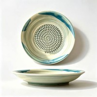 Plaque de broyage en céramique de Quanzhou pour ail et gingembre avec disque de broyage, ustensile de cuisine pour gingembre râpé, vente en gros