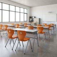 Chaise et table en panneau stratifié pour étudiants, mobilier scolaire, bureau et chaise pour étudiants