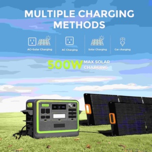 Estación de Energía Portátil F2400 de 2400W y 2048Wh con Batería de Respaldo LiFePO4, 6 Tomas de Corriente Alterna de 110V, 16 Puertos, Carga Solar Rápida de 1.5H - Product Image 2