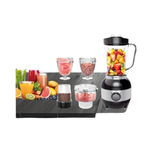 Robot <span class=keywords><strong>culinaire</strong></span> professionnel Hoffmans 1000W 4 en 1 : mixeur, <span class=keywords><strong>hachoir</strong></span> à viande, moulin à épices, trancheuse à légumes - Product Image 1
