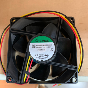 พัดลมระบายความร้อนเชิงพาณิชย์ OEM พลาสติก ขนาด 80x80x25 มม. 12VDC พร้อมแรงลม 41 CFM และกำลังไฟ 1.7W - Product Image 1