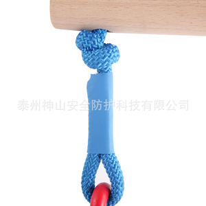 Équipement d'entraînement à l'intégration sensorielle pour enfants, barre horizontale en bois, anneaux, balançoire avec corde en polyester, ensemble de jeux d'extérieur - Product Image 3