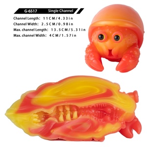 Masturbador Masculino GEEBA Cute Claw Crab, Masturbador de Bolsillo Colorido, Copa Masturbadora de Silicona Suave, Juguetes Sexuales Discretos para Hombres - Product Image 3
