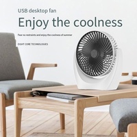 Ventilateur de circulation d'air de bureau mini USB électrique sans pales, silencieux, à moteur sans balais, portable, pour la maison et le bureau