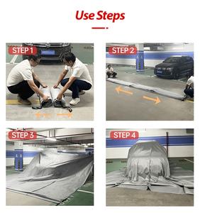 6X8 metri 100% ritardante di fiamma EV coperta antincendio per auto materiale in fibra di vetro per incendi a batteria - Product Image 3