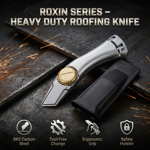 Cuchillo Duradero para Techos con Funda Cuchillo de Recorte de Hoja Fija Cuchillos Utilitarios Aleación de Aluminio Personalizado de Fábrica - Product Image 2