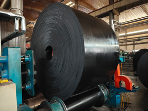 Isıya dayanıklı kauçuk konveyör bant T1 T2 T3 <span class=keywords><strong>T4</strong></span> DIN-K çimento ve çelik endüstrisi için yüksek sıcaklık kayışı ayarlanabilir - Product Image 2