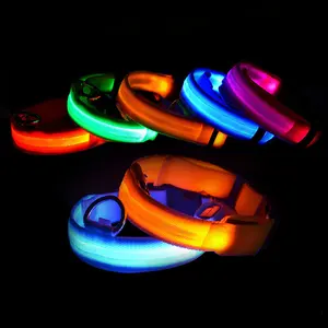 USB Rechargeable Led Dog Collar Cat Pet Multicolor Light Up Dog Collar