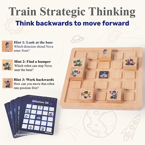 <span class=keywords><strong>Jeu</strong></span> de logique spatiale de sauvetage d'astronaute pour enfants 8+ - Jouet STEM, robot coulissant, casse-tête, <span class=keywords><strong>jeu</strong></span> de stratégie réflexion rétroactive - Product Image 5