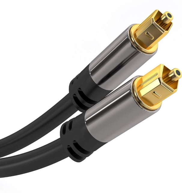 Digital Optical Audio Cable 24K Gold-plated Connectors Fiber Optic Audio Cable for TV Soundbar Home Theater Projector Amplifier