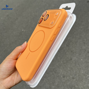 Coque magnétique en silicone premium pour iPhone 15 Pro avec protection d'objectif en verre AG, antichoc, pour iPhone 17 Pro Max - Product Image 3