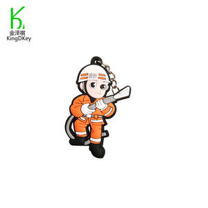 <span class=keywords><strong>LLavero</strong></span> de pvc con logo personalizado, <span class=keywords><strong>llavero</strong></span> de <span class=keywords><strong>bombero</strong></span> de goma - Product Image 5