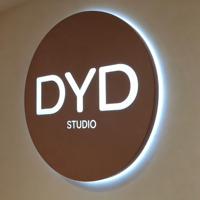 Insegna Luminosa 3D a Parete Personalizzata in Acrilico con Illuminazione LED per Pubblicità e Logo Aziendale a Doppia Faccia