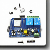 Module de relais UART non isolé à double canal WiFi BT BLE pour MCU 32 bits ESP32, alimentation AC220V, carte de développement secondaire