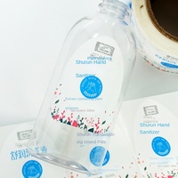 Autocollants adhésifs en papier kraft personnalisés en usine, savon liquide, papier toilette, shampoing, gel douche, lessive, impression de logo