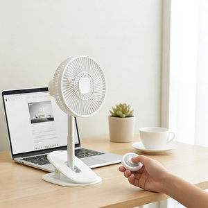 2026 Retractable USB Desk <strong>Fan</strong> Light Mountable Wall Portable <strong>Rechargeable</strong> USB Clip <strong>Fan</strong> Remote Control for Household Outdoor Use - Product Image 6