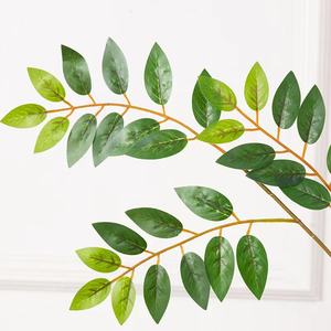 Feuilles d'<span class=keywords><strong>olivier</strong></span> artificielles à longue <span class=keywords><strong>tige</strong></span>, plante d'arbre de grande taille, Branches de végétation, fausses plantes pour Arrangement Floral, Vase, centre de table de mariage - Product Image 5
