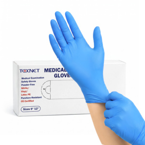 Gants en <span class=keywords><strong>nitrile</strong></span> jetables Texnet S/M/<span class=keywords><strong>L</strong></span>/XL, imperméables, antidérapants, résistants à <span class=keywords><strong>l</strong></span>'huile, <span class=keywords><strong>l</strong></span>égers, respirants, pour la cuisine, médicaux, certifiés CE - Product Image 1