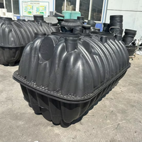 Biodigesteur domestique de 0,6 m3 à 2,5 m3 pour le traitement des eaux usées, système de drainage des toilettes, mini fosse septique en PP HDPE