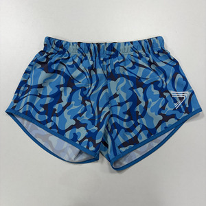 Shorts de Pesca para Mujer, Azul Camuflaje, Altamente Elásticos, Cintura con Cordón Ajustable, Resistentes a la Decoloración, Transpirables, para Viajes de Pesca - Product Image 2