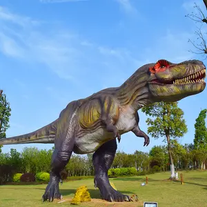 Robot animatrónico Artificial, dinosaurio eléctrico de la vida Real para exhibición