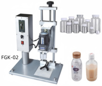 Machine de capsulage semi-automatique de bureau électrique pour bouchons de 10 à 100 mm, pour bouteilles et bocaux en verre ou en plastique