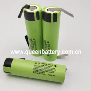 Ncr18650ga תא הסוללה 3500mah 3.6v 3.7v 10a עבור אורות שמש פנס חשמל כלי עליות ב ebike w/כרטיסיות (u כרטיסיות)