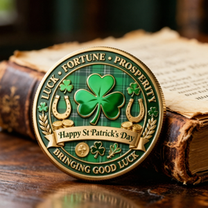 Venta al por Mayor de Monedas Conmemorativas 3D del Día de San Patricio, Trébol de la Suerte, Recuerdo Coleccionable, Regalo - Product Image 4