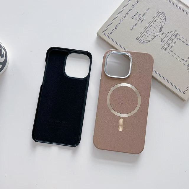 ONE-CASE Business Services Design Magnetic TPU+Leather Ultra-Thin Sandblasted Mobile Phone Case for for for 12/13/14/15
