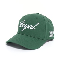 Gorra de Béisbol de Lona de 6 Paneles de Lujo para Adultos, Diseño Popular Personalizado con Logotipo Bordado en 3D de Alta Calidad, Color Verde