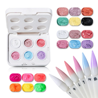 Kinnco Hema Free et TPO Free Ombre Cushion Pat Pat Gel Polish Set 18 Couleurs Effet Blush Peinture Gel Art UV Gel Polish