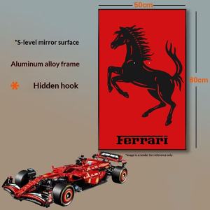Cadre photo en alliage d'aluminium de 3,5 cm d'épaisseur avec film cristal, compatible avec la télécommande, design bloc mural <span class=keywords><strong>Lego</strong></span> pour Mercedes AMG - Product Image 4