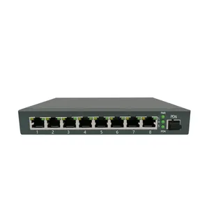 Brand ONT Reverse PoE 8GE GEPON ONU FTTB MDU Rpoe Switch 8 Port With Onu