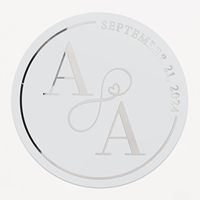 Étiquette en feuille d'or à impression personnalisée transparente brillante 1.25 "1.5" 1.75 "2" 2.5 "3" autocollant rond adhésif imperméable en vinyle