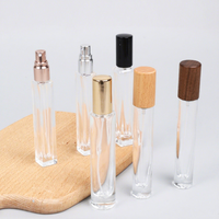 Vente en gros – Atomiseurs d'échantillons de parfum en verre transparent de 5 ml et 10 ml, mini flacons vides avec bouchon à vis, emballage d'huile, sérigraphie